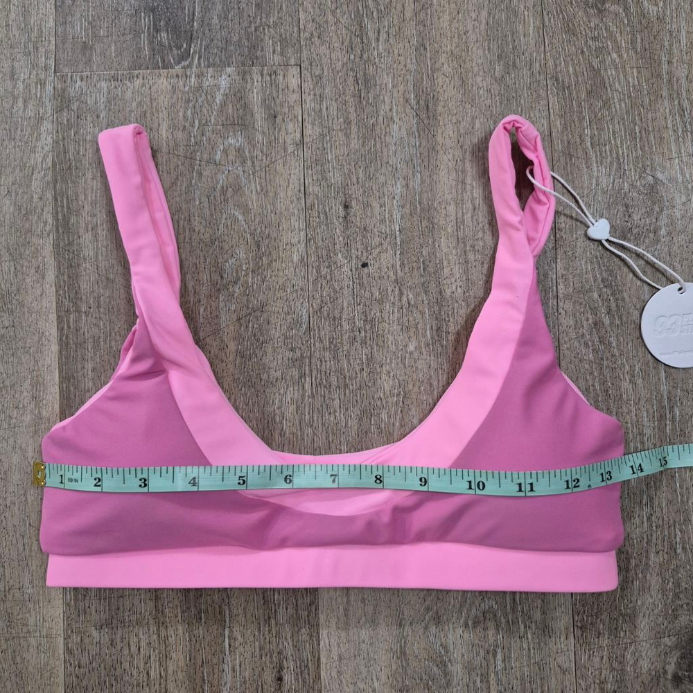 93 Play Street Pink Two-Tone Bikini Set M - Picture 10 of 12